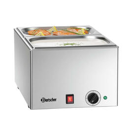 water bath | bain marie gastronorm - 150 mm  • 1200 watts | 2 containers | lid GN 1/2 product photo  S