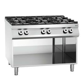 6 burner gas stove 37.5 kW | open base unit product photo  S