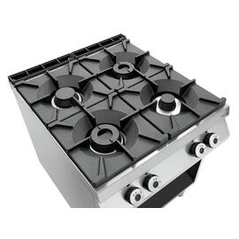 4 burner gas stove 24.5 kW | open base unit product photo  S