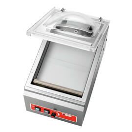 vacuum packaging machine K 250/150L compartment device 150 ltr / min sealing seam 250 mm product photo  S