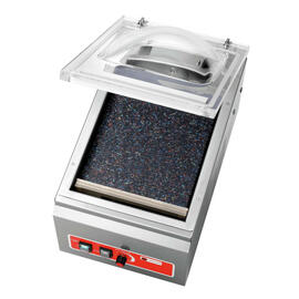 vacuum packaging machine K 250/150L compartment device 150 ltr / min sealing seam 250 mm product photo  S