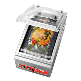 vacuum packaging machine K 250/150L compartment device 150 ltr / min sealing seam 250 mm product photo  S