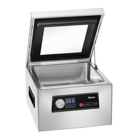 vacuum packaging machine K 300/60L compartment device 60 ltr / min sealing seam 300 mm product photo  S