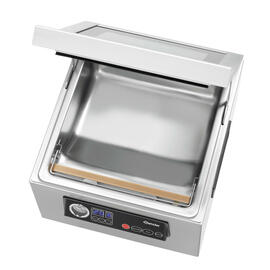 vacuum packaging machine K 300/60L compartment device 60 ltr / min sealing seam 300 mm product photo  S