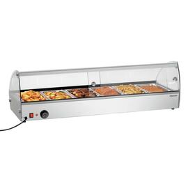 hot countertop showcase R6 6 x GN 1/3 800 watts 230 volts  L 1135 mm  B 420 mm  H 335 mm product photo  S