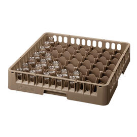 dish basket brown 500 x 500 mm  H 100 mm | 49 compartments 62 x 62 mm  H 83 mm product photo  S