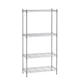 office rack 750 mm 350 mm  H 1520 mm 4 grid shelf (shelves) bay load 150 kg product photo  S