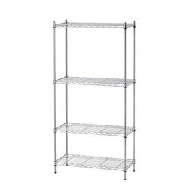 office rack 750 mm 350 mm  H 1520 mm 4 grid shelf (shelves) bay load 150 kg product photo  S