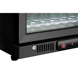 bar fridge 124L black | static cooling product photo  S