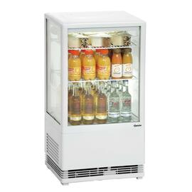 refrigerated mini vitrine white 58 ltr 230 volts | 2 shelves product photo  S