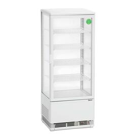 refrigerated mini vitrine white 98 ltr 230 volts | 4 shelves product photo  S