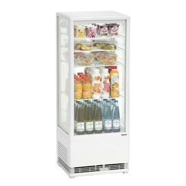 refrigerated mini vitrine white 98 ltr 230 volts | 4 shelves product photo  S