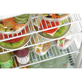 refrigerated mini vitrine white 78 ltr 230 volts | 3 shelves product photo  S