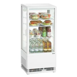 refrigerated mini vitrine white 78 ltr 230 volts | 3 shelves product photo  S