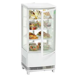 refrigerated mini vitrine white 86 ltr 230 volts | 3 shelves product photo  S