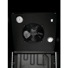 glass doored refrigerator 300L black | glass wing door | convection cooling product photo  S