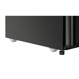 glass doored refrigerator 300L black | glass wing door | convection cooling product photo  S
