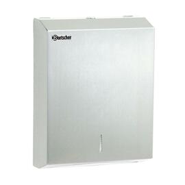 paper towel dispenser stainless steel for wall mounting 285 mm  x 100 mm  H 370 mm product photo  S