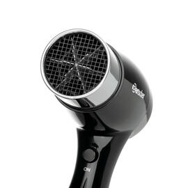 hotel hair dryer 1600S for wall mounting plastic black | silver 1600 watts | wall bracket mounting kit product photo  S