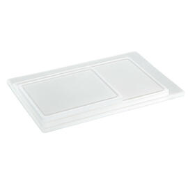 cutting board PRO 32x26 W-R PE white with juice rim HACCP-compliant | non-slip product photo  S