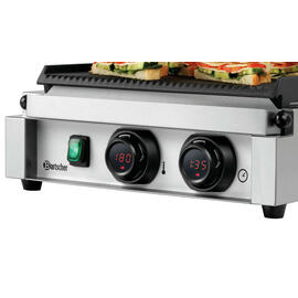 contact grill Panini-MDI 1R | enamelled cast iron • grooved • grooved product photo  S
