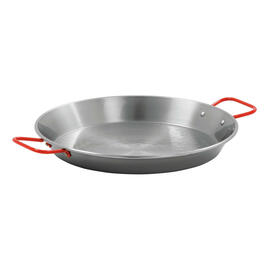 paella pan STP340  • steel  Ø 340 mm | 340 mm  x 450 mm  H 45 mm | red lacquered handles product photo  S