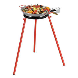 paella pan STP340  • steel  Ø 340 mm | 340 mm  x 450 mm  H 45 mm | red lacquered handles product photo  S
