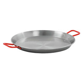 paella pan STP550  • steel  Ø 550 mm | 730 mm  x 550 mm  H 58 mm | red lacquered handles product photo  S