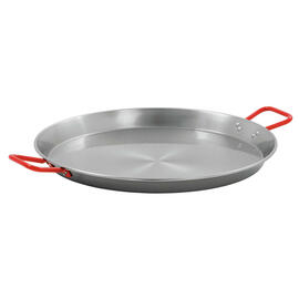 paella pan STP600  • steel  Ø 600 mm | 780 mm  x 600 mm  H 55 mm | red lacquered handles product photo  S
