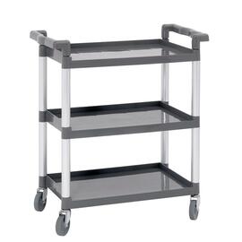 serving trolley|transport cart Adjutant grey  | 3 shelves  L 830 mm  B 415 mm  H 940 mm product photo  S