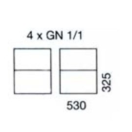 tray clearing trolley 2/28 GN TAWALU  | 325 x 530 mm  H 1650 mm | space between boards 175 mm product photo  S