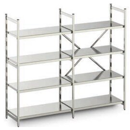 standing rack aluminium 2175 mm 600 mm  H 2000 mm closed shelf board(s) shelf load 100 kg bay load 600 kg product photo