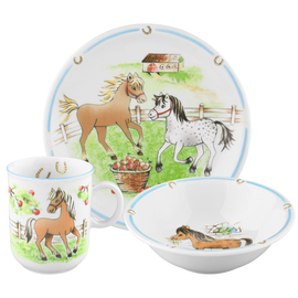 children's set decor "My Pony" porcelain mug | plate | bowl product photo