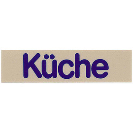 sign self-adhesive • kitchen rectangular 160 mm x 40 mm product photo