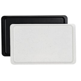 standard tray GN 1/2 fibre glass black rectangular product photo