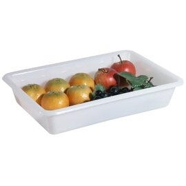 storage bowl 2 ltr polyethylene white 300 mm  x 205 mm  H 60 mm product photo