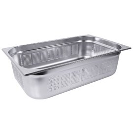 GN container GN 1/1  x 65 mm perforated stainless steel 0.6 - 0.8 mm product photo