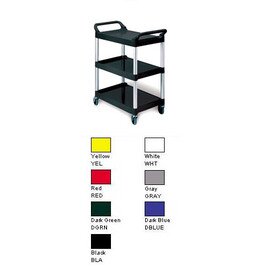 multi-purpose trolleys black  | 3 shelves  L 854 mm  B 473 mm  H 959 mm product photo