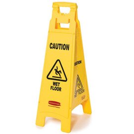warning sign stand • 4 sides • Attention danger of slipping | international 305 mm x 38 mm H 965 mm product photo