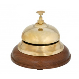 Tischglocke MAJOR wood brass product photo