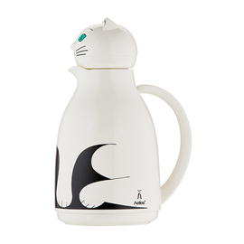 vacuum jug THERMO-CAT 1 ltr white shiny glass insert screw cap  H 265 mm product photo  S