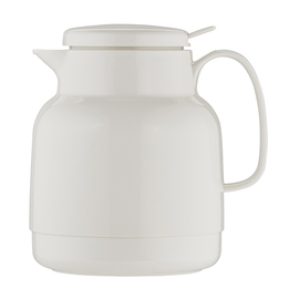 vacuum jug MONDO PUSH 1 ltr white shiny glass insert screw cap  H 193 mm product photo