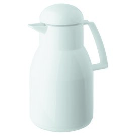 vacuum jug TOP 1 ltr white glass insert screw cap  H 258 mm flat lid product photo