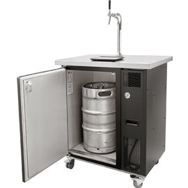 mobile beer counter BB900S anthracite 1 pipe 230 volts with beer pressure system | dispensing column | drip tray product photo