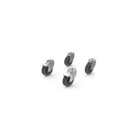 Set of wheels for underframe, 2 with brake product photo