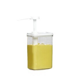 plastic dispenser transparent white 0.375 l product photo