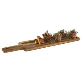 serving board black brown 550 mm x 120 mm H 10 mm product photo  S