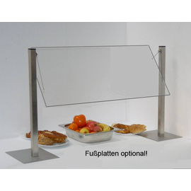 sneeze guard Type H acrylic | CNS legs 55 cm | window size 500 x 350 mm product photo