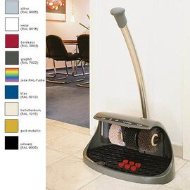 shoe shine machine Cosmo plus  • white | handrail button | 3 brushes Ø 130 x 70 mm product photo