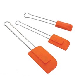 handled scraper plastic metal orange  L 210 mm product photo